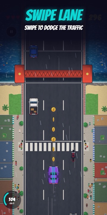 SWIPE LANE: dodge the traffic
